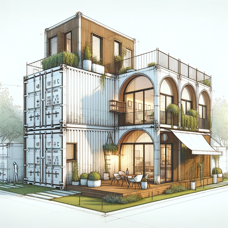 Image démontrant le style architectural Lusipon de l'entreprise Eco Bioma.