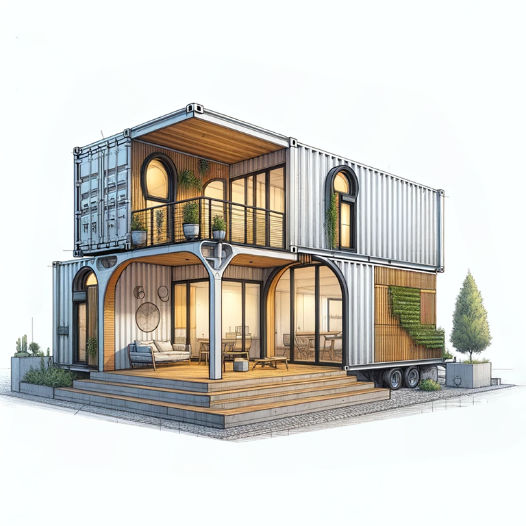 Image démontrant le style architectural Lusipon de l'entreprise Eco Bioma.