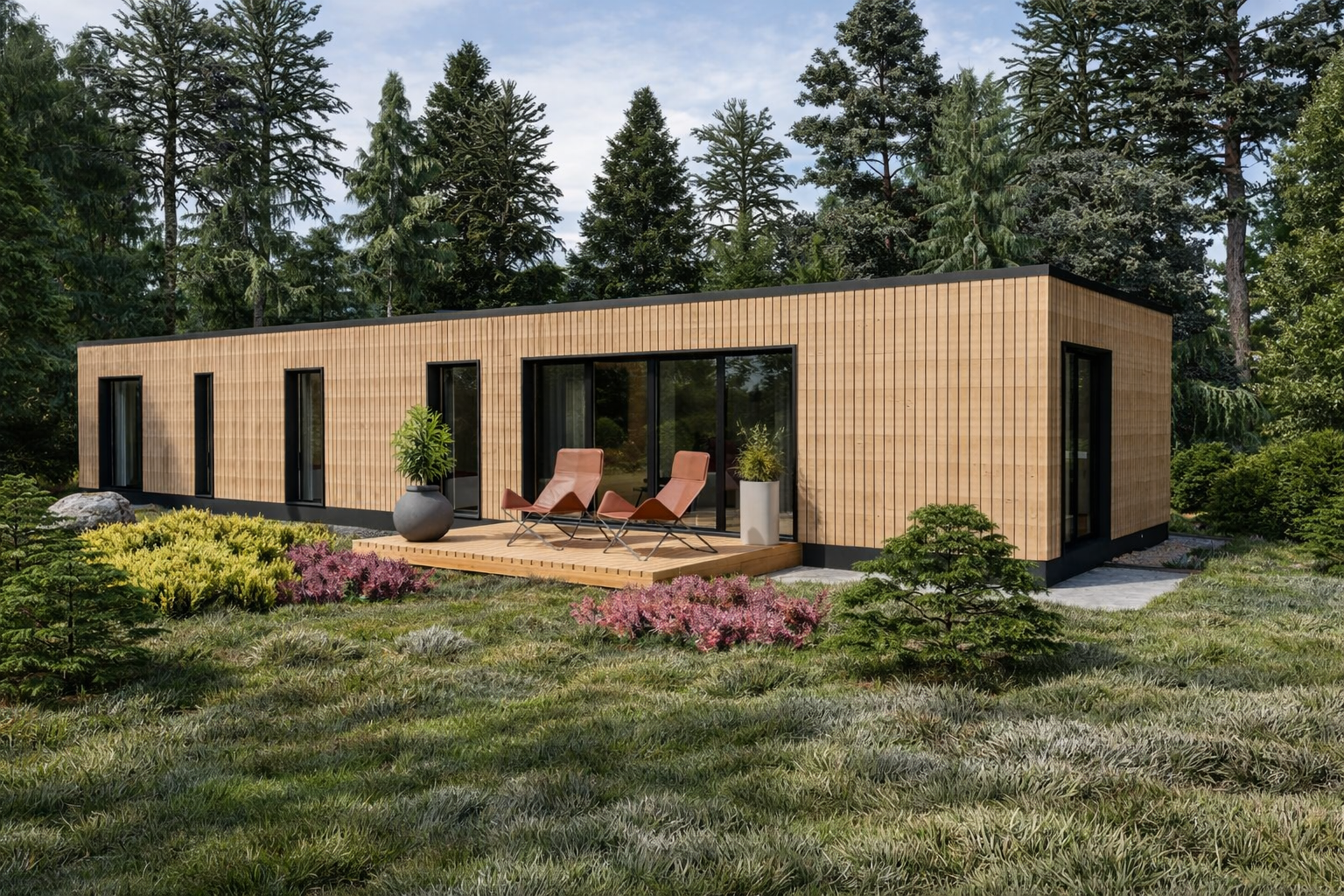 Maison modulaire en panneaux SIP.