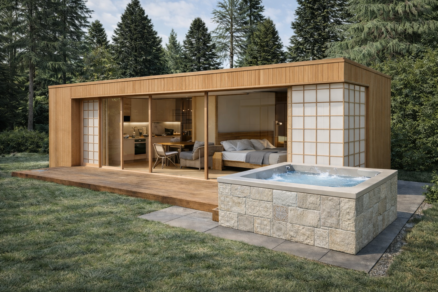 Studio 38 m² Japandi